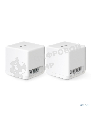 Бесшовный Mesh роутер Mercusys Halo H60X(2-pack) AX1500 10/100/1000BASE-TX белый (упак.:2шт)