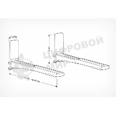 Кронштейн для СВЧ Holder MWS-2003 черный макс.40кг настенный фиксированный