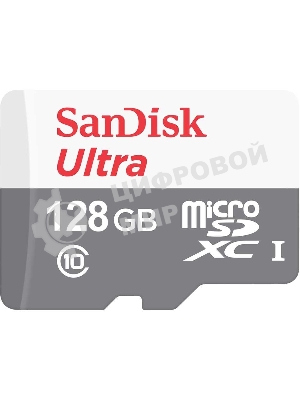 Флеш карта microSD 128Gb SanDisk microSDXC Class 10 Ultra UHS-I 100Mb/s