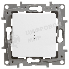 Переключатель с подсветкой, 10AX, бел. ETIKA 