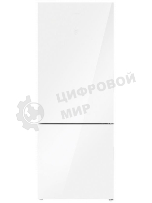 Холодильник Maunfeld MFF1857NFW белый мат. инвертер двухкамерный 336/117л морозилка снизу