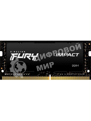 Оперативная память Kingston Fury Impact, DDR4, 32GB (1x32GB), 3200MHz, CL20, SO-DIMM