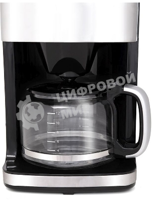 Кофеварка капельная Kitfort КТ-705 серебристый, исп. кофе - зерновой/молотый, 1.5 л, 1000 Вт.