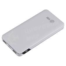 Портативный аккумулятор Cactus CS-PBFSKT-10000 10000mAh 2.1A 2xUSB белый