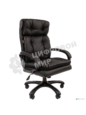 Кресло Chairman 442 черный, экокожа, 120 кг