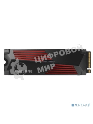 Накопитель SSD Samsung 990 PRO, 2000Gb, PCIe 4.0 x4, M.2 2280, NVMe, R/W 7450/6900, с радиатором