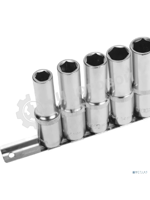 Набор удлиненных торцевых головок Rexant 1/2, шестигранные, CrV, 10 шт., 10-22 мм