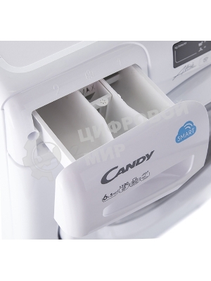 Стирально-сушильная машина Candy CSW4 365D/2-07 белый загр.фронтальная макс.:6кг 1300 об/мин класс: В