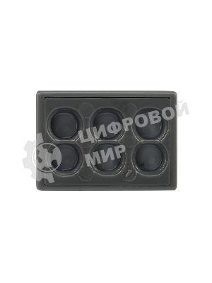 Экспресс-клемма с пастой Rexant 6-проводная до 2,5 мм², серый (50 шт./уп.) (773-306)