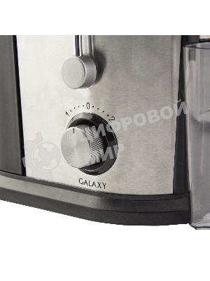 Соковыжималка Galaxy GL 0801 серебристый/чёрный, центробежная, 700 Вт, 500 мл, механическое