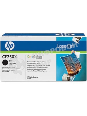 Картридж лазерный HP CE250X черный для CLJ CM3530/CP3525 10500 стр.