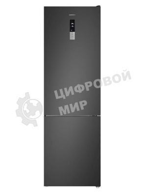 Холодильник Maunfeld MFF200NFSBE черная сталь, двухкамерный, 271/106 л, морозилка снизу, Total No Frost