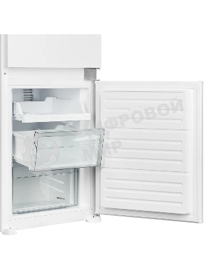 Встраиваемый холодильник Kuppersberg RBN 1763, полезный объем 233 л, сенсорное управление, полезный объем морозильной камеры 63 л, No Frost, LED подсветка, перенавешиваемые двери, суперзаморозка, отсек для овощей, белый