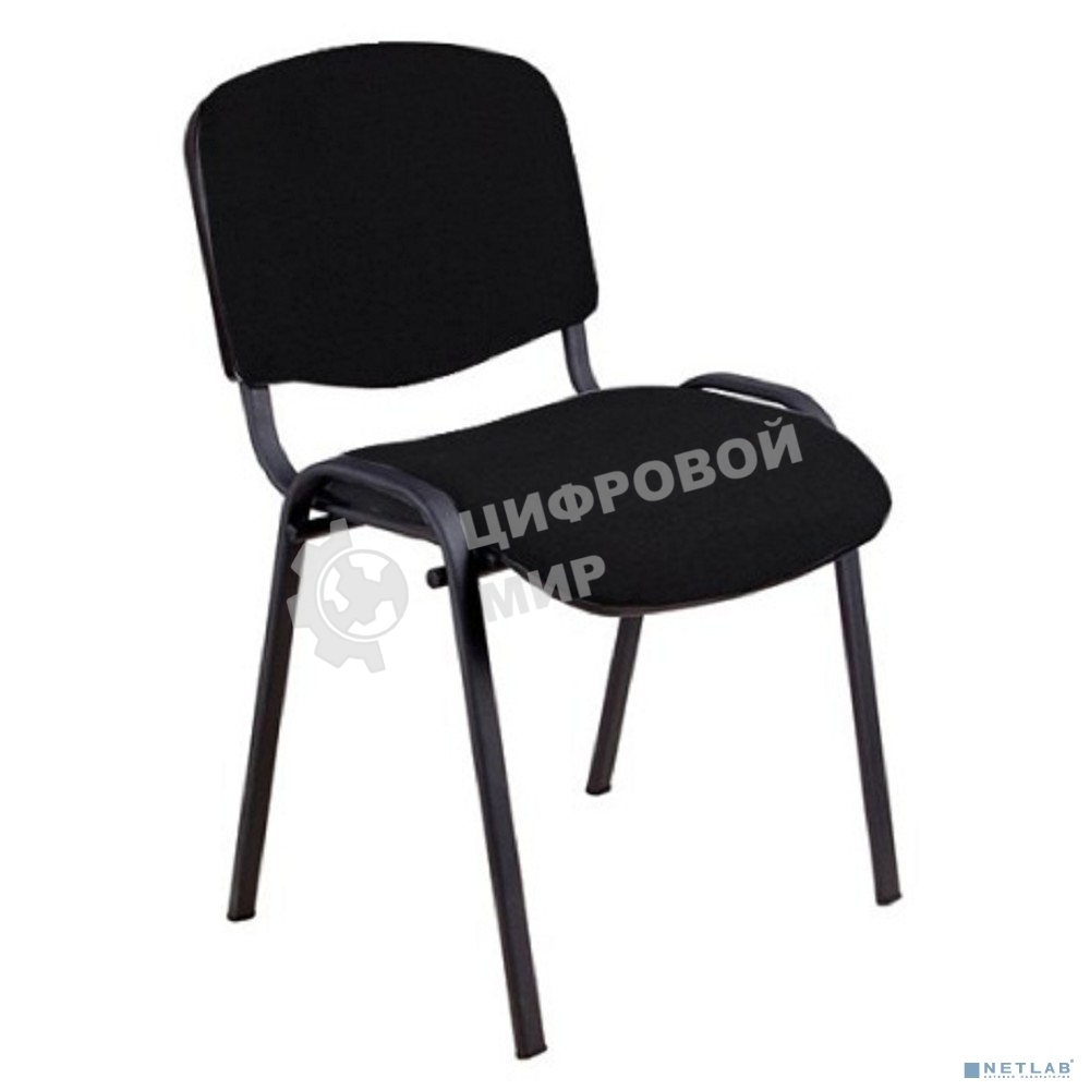 Стул для посетителей ИЗО, каркас черный/ткань C11 черный (bulk)