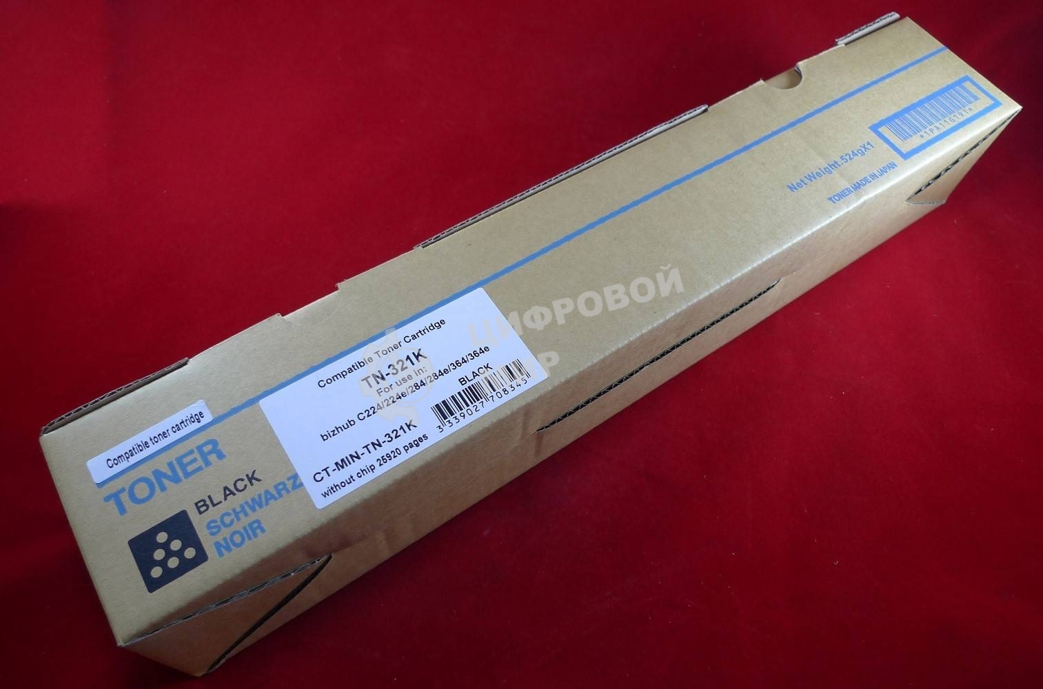 Картридж лазерный ELP TN-321C голубой (25000 стр. туба, 510 гр.) для Konica-Minolta bizhub C224/224e/284/284e/364/364e