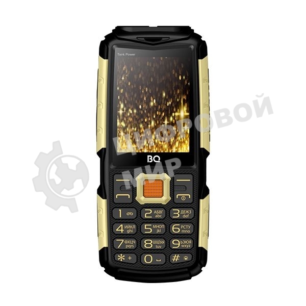 Мобильный телефон BQ-2430 Tank Power черный/золотистый