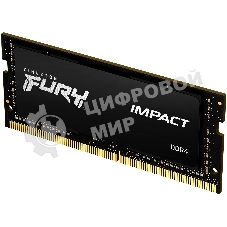 Оперативная память Kingston Fury Impact, DDR4, 32GB (1x32GB), 3200MHz, CL20, SO-DIMM