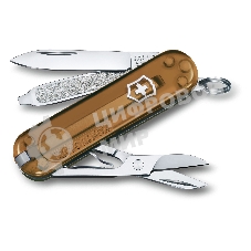 Нож перочинный Victorinox Classic Chocolate Fugde (0.6223.T55G) 58мм 7 функций карт.коробка