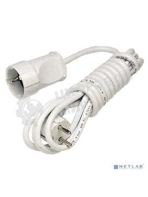 Удлинитель Makel 1 гн 5 м с\з бел.