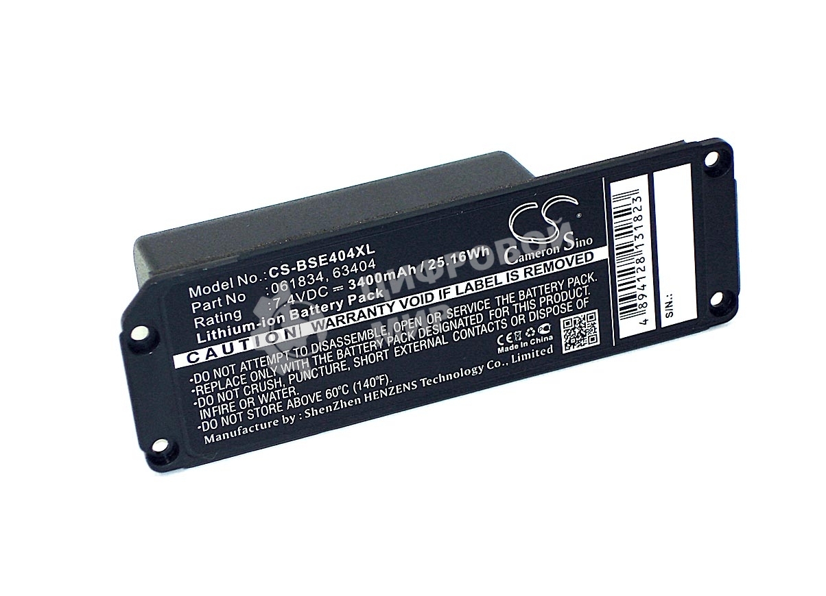 Аккумуляторная батарея CameronSino CS-BSE404XL для BOSE Soundlink Mini 7.4V 3400mAh 25.16Wh