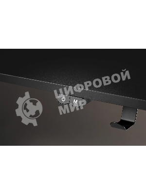 Стол игровой Cactus CS-GMD-BK-RGb столешница МДФ, черный каркас черный 136x60x75 см