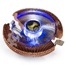 Кулер для процессора ExeGate Wizard EE91-Cu.BLUE бронзовый, 90 мм, алюминий/медь, 2200 об/мин, 22 дБ, 3 pin, 80 Вт, 45 мм