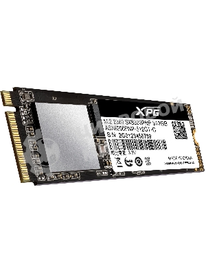 Накопитель SSD XPG SX8200 Pro, 512 Gb, PCIe 3.0 x4, M.2 2280, NVMe, R/W 3350/2350, с радиатором