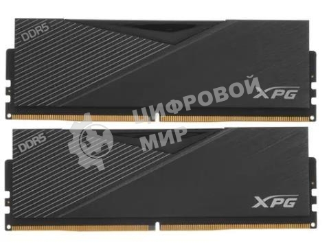 Оперативная память XPG Lancer, DDR5, 32GB (2x16GB), 6400MHz, CL32, DIMM, с радиаторами, черный