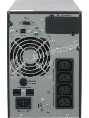 Источник бесперебойного питания двойного преобразования Связь инжиниринг, 1000ВА/1000Вт, напольный, 4xC13, SNMP слот, 2 года гарантия, (АПСМ.435241.020-01)