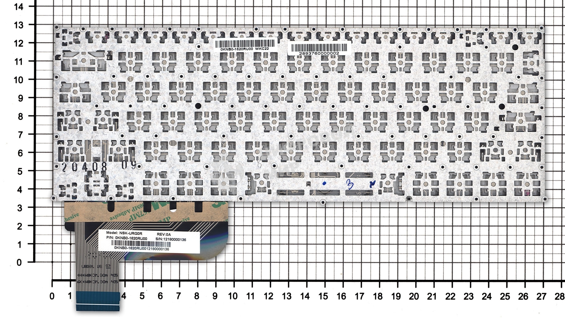 Клавиатура для ноутбука Asus Zenbook UX21A черная