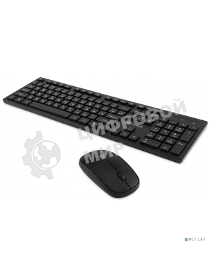 Комплект клавиатура+мышь Oklick S255W беспроводной, USB, 1200 DPI, чёрный