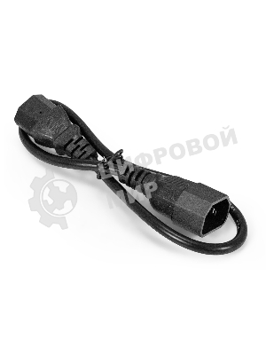 Кабель питания ExeGate Special EC-0,5S (C13->C14, 3*0.5мм2, CCA, черный, 0.5м)