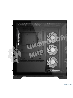 Компьютерный корпус XPG INVADER X BLACK (INVADERXMT-BKCWW) Mid-Tower Gaming ATX PC Case with Panoramic View, Tempered Glass Panels, and RGb Lighting Black