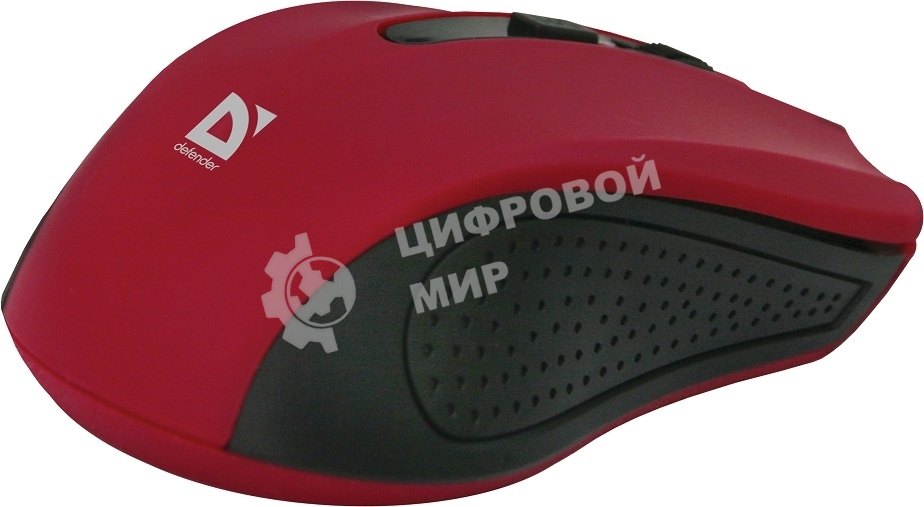 Мышь беспроводная Defender Accura MM-935 красный, 1600 dpi, радиоканал, USB, кнопки - 4