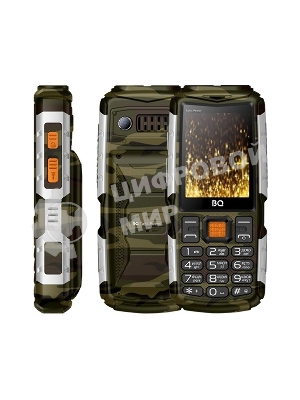 Мобильный телефон BQ-2430 Tank Power черный/золотистый
