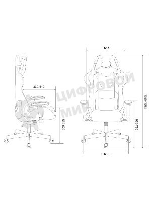 Кресло Бюрократ VIKING KNIGHT LT10 FABRIC коричневый, ткань, 120 кг, механизм качания