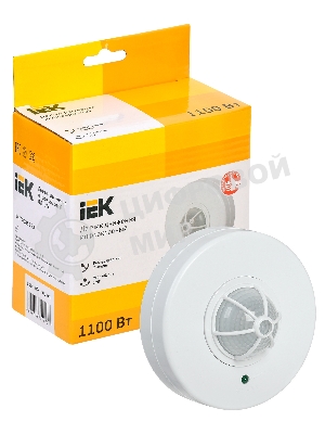Датчик движения IEK ДД 024белый, 1100Вт