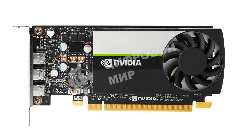 Видеокарта PCIE16 NVIDIA T400 4GB GDDR6 3x Mini DisplayPort OEM (только карта)