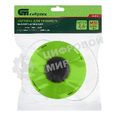 Катушка для триммера Сибртех полуавтомат легкая заправка лески, гайка М10х1,25 левая