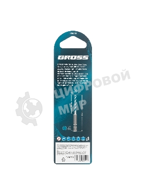 Сверло универсальное Gross Multipurpose PRO, 6-гр. хвостовик, 4мм