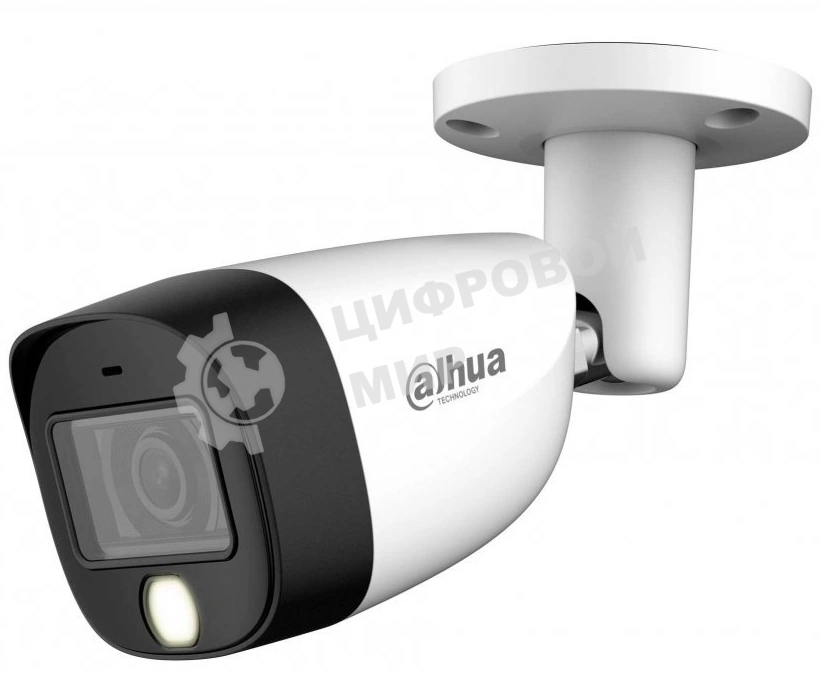 Камера видеонаблюдения аналоговая Dahua DH-HAC-HFW1200CMP-IL-A-0360B-S6 3.6-3.6мм HD-CVI HD-TVI цв. корп.:белый (DH-HAC-HFW1200CMP-IL-A-0360B)