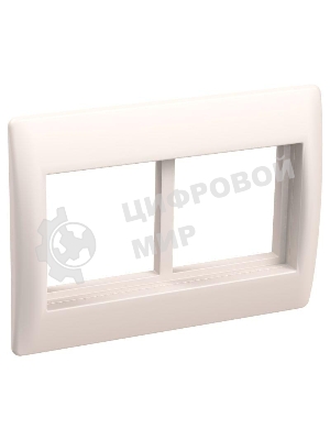 Рамка 4 мод. Праймер с суппортом 75 мм бел. IEK CKK-40D-RSU4-075-K01