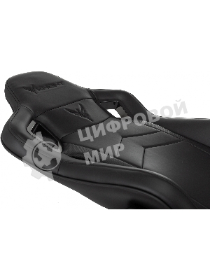 Кресло Knight Gladiator черный, экокожа, 120 кг, механизм качания