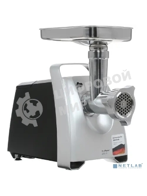 Мясорубка электрическая Bosch MFW68680 черный, 2200 Вт, 4.3 кг/мин, реверс, защита от перегрузки, насадки - 5