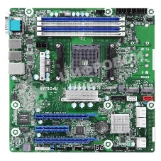 Материнская плата ASRock X470D4U/VN, AM4, AMD X470, 4xDDR4 (ECC), 6xSATA, 2xM.2, 1xPCIe x16, 1xPCIe x8, 2xGb LAN, 2xUSB 3.0, VGA, 3xRJ-45, mATX