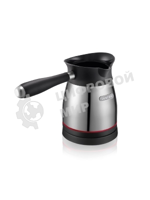 Электрическая турка Centek CT-1098 SS(металл) 0.5л, 1000Вт, нерж.сталь, съемная мягкая ручка