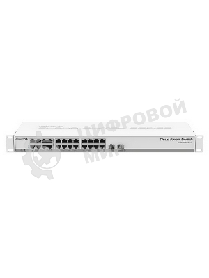 Коммутатор MikroTik CSS326-24G-2S+RM 24х Gigabit RJ45, 2х SFP+