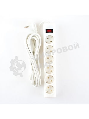 Сетевой фильтр Defender DFS 155 5.0 m, 6 розеток, белый