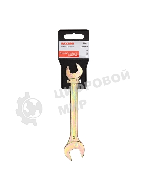 Ключ гаечный рожковый Rexant 13х17 мм, желтый цинк