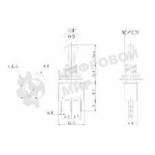 Тумблер Rexant 250V 3А (3c) ON-ON однополюсный Micro